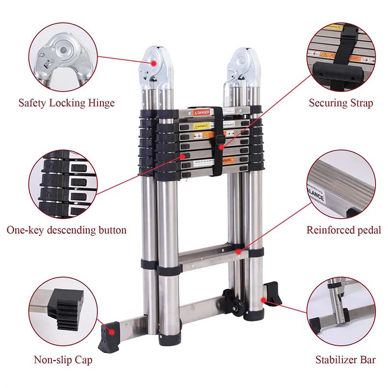 Portable Collapsible Extension Ladder - Image 10