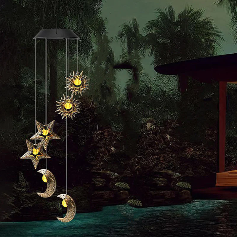 Sun Moon Star Solar Hanging Lights - Image 3