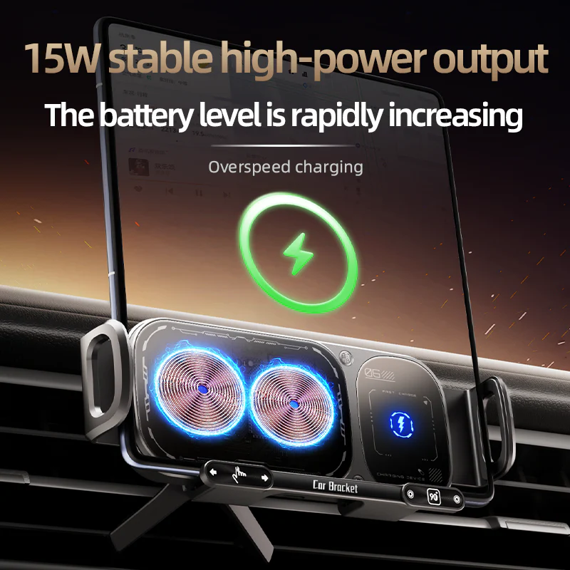 Wireless Charging Rotating Car Mount - Image 6